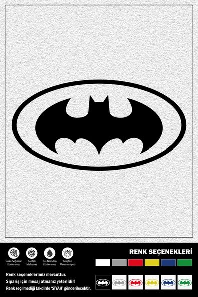 BATMAN STICKER 45 x 23 cm ERU00057 ürün görseli 1