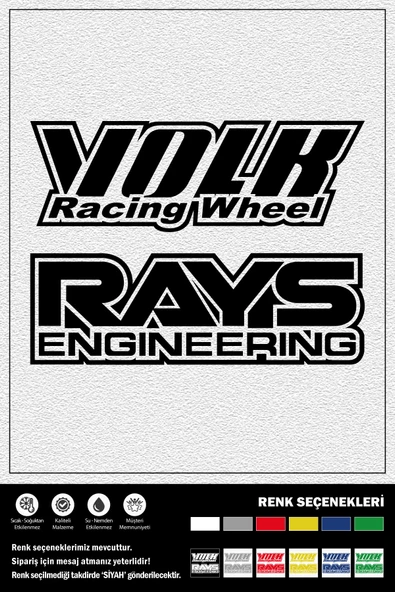 VOLK-RAYS STICKER 20 x 7 cm ürün görseli 1