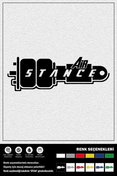 AIR STANCE STICKER 20 x 7 cm ürün görseli 1