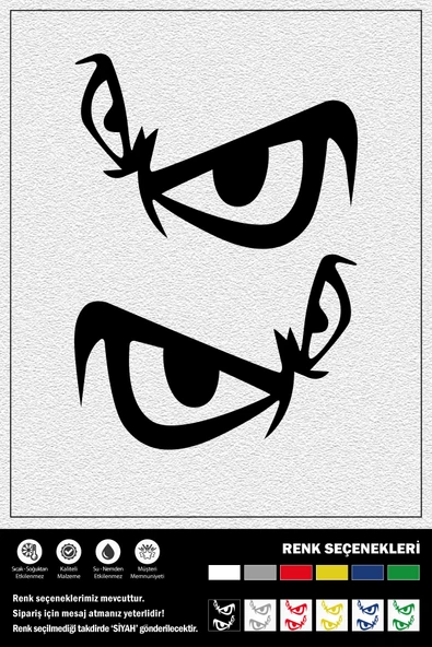 GÖZ STICKER 20 x 28 cm ERU00117 ürün görseli 1