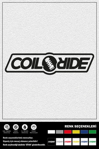 COIL RIDE STICKER 20 x 5 cm ERU00066 ürün görseli 1