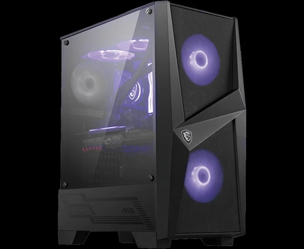 MSI MAG FORGE 100M TEMPERLİ CAM ATX GAMING KASA - Resim 2