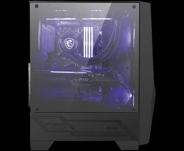 MSI MAG FORGE 100M TEMPERLİ CAM ATX GAMING KASA - Resim 3
