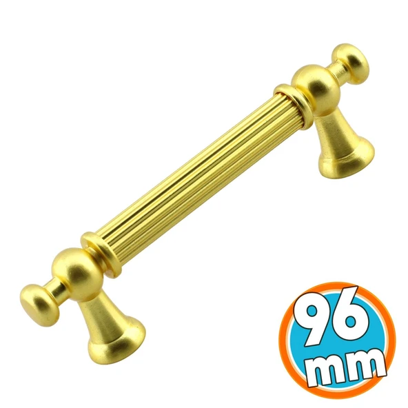 Mobilya Mutfak Çekmece Dolap Dolabı Kulbu Kulpu Kulpları Kulp 96 mm 9.6 cm Mat Gold Altın ürün görseli 1