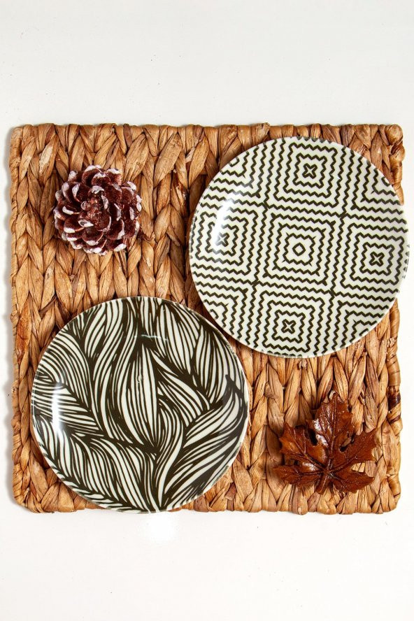 Flora Dip 2li Pasta Tabağı 19 cm. ürün görseli 1