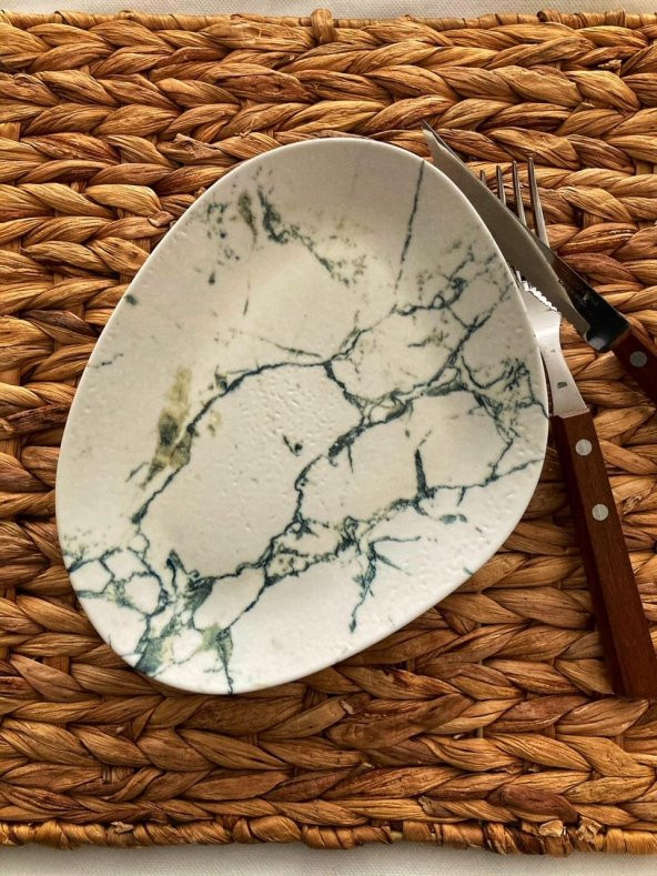 Core Marble-Green 20 cm Pasta Tabağı ürün görseli 1
