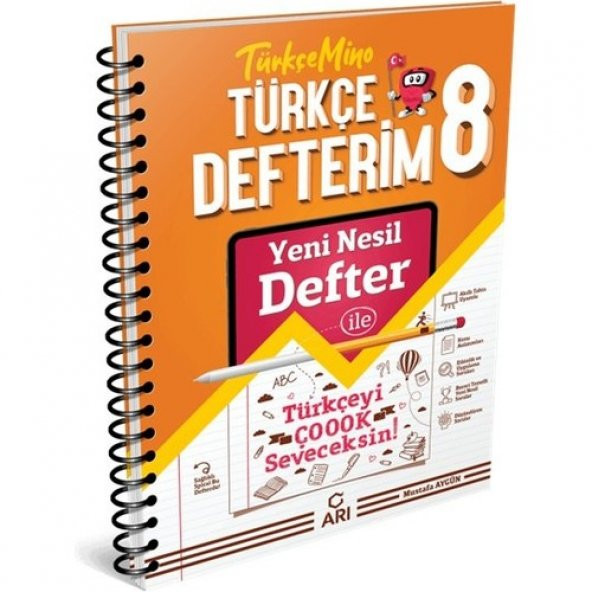 Arı 8.Sınıf Türkçemino Türkçe Defterim ürün görseli 1