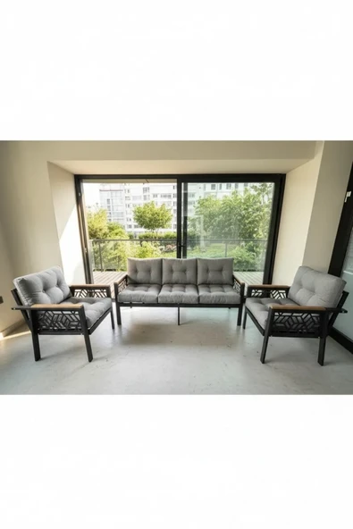 MİAMİ 3+1+1 MELİSA Balkon-bahçe-kafe Çay Seti Koltuk Oturma Takımı-oturma Grubu,ofis Koltuğu ürün görseli 1