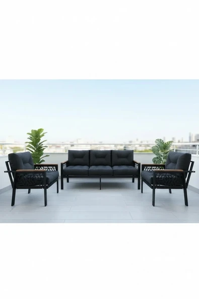 MİAMİ 3+1+1 MELİSA Balkon-bahçe-kafe Çay Seti Koltuk Oturma Takımı-oturma Grubu,ofis Koltuğu ürün görseli 1