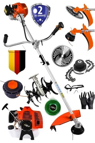 Lieber German Teknoloji LTC-20 Benzinli Çapalı Ot Çalı Çim Biçme Tırpanı Tırpan Makinesi ürün görseli 1