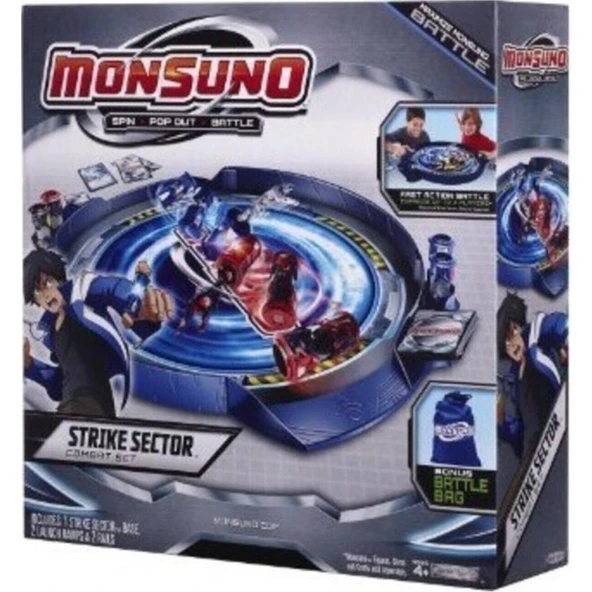 Monsuno Arena 18 Parça Evo Oyun Kartı Atıcı Kapsül 58CM Saha ürün görseli 1