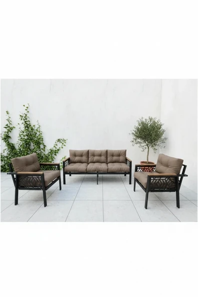MİAMİ 3+1+1 MELİSA Balkon-bahçe-kafe Çay Seti Koltuk Oturma Takımı-oturma Grubu,ofis Koltuğu ürün görseli 1
