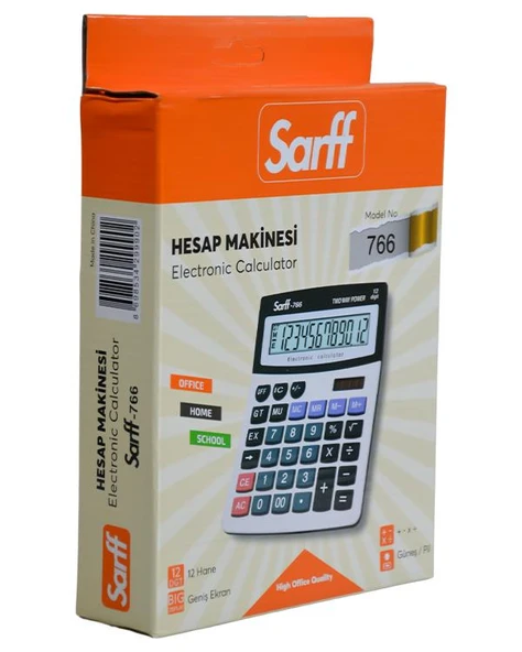 Sarff Hesap Makinesi 12 Haneli 766 ürün görseli 1