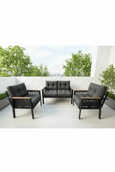 MİAMİ 2+1+1 MELİSA Balkon-bahçe-kafe Çay Seti Koltuk Oturma Takımı-oturma Grubu,ofis Koltuğu ürün görseli 1