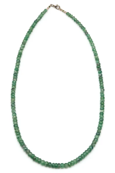 Green Beril Doğal Taş 925 Ayar Gümüş Kolye ürün görseli 1