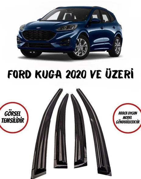 Ford Kuga Cam Rüzgarlığı 4lü 2020 ve üzeri ürün görseli 1