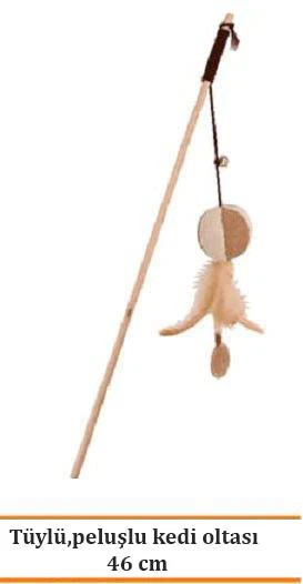 Eastland Tüylü Ve Peluşlu Kedi Oltası 46 Cm ürün görseli 1