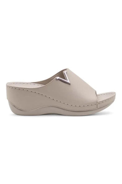 Muya Perla 31148-045 Anatomik Taban Kadın Terlik Krem 36-40 ürün görseli 1