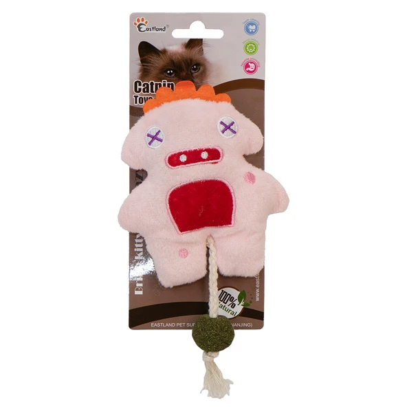 Eastland Catnipli Peluş Pembe Canavar 18cm ürün görseli 1