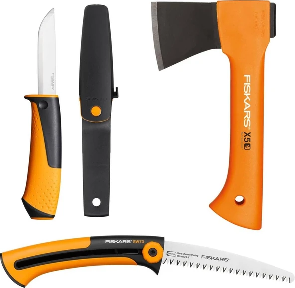 Fiskars Trek Set-01 X5 K40 SW73 Kamp Temel Seti - Resim 2