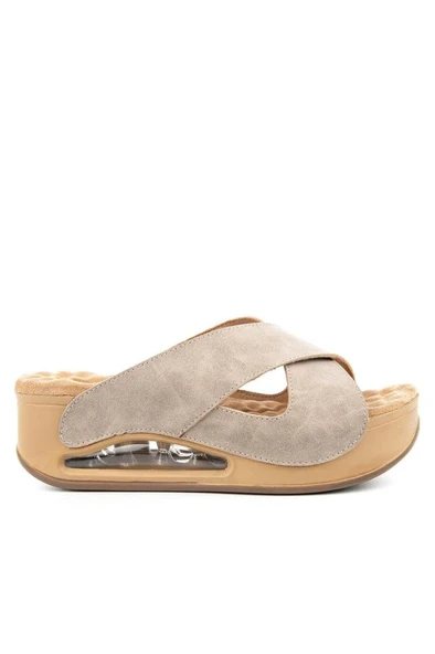 Muya Penelope 31210-551 Air Max Anatomik Taban Kadın Terlik Full Krem 36-40 ürün görseli 1