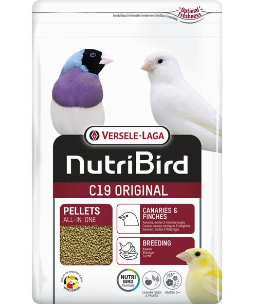 Versele Laga Nutrıbırd C19 Orıgınal Kanarya Fınch Pelet Yem 3kg ürün görseli 1
