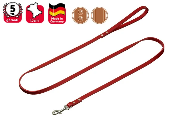 Karlıe Deri Uzatma Tasma 100cm/12mm Kırmızı ürün görseli 1