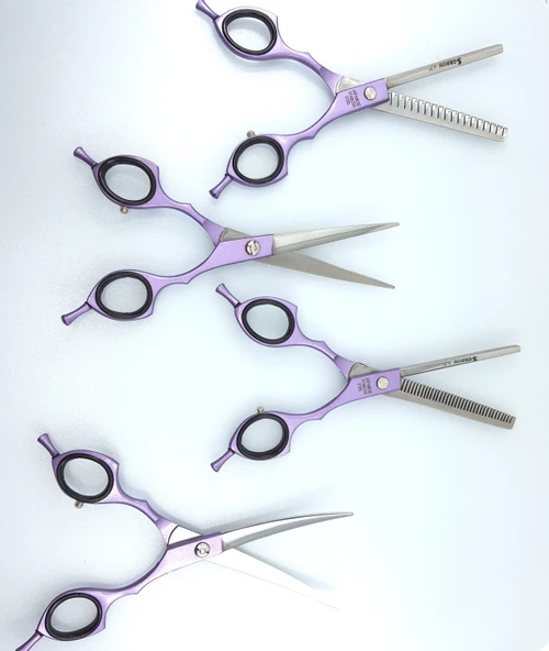 Sgroom 4 Lü Çantalı Makas Set 6,5" Mor ürün görseli 1