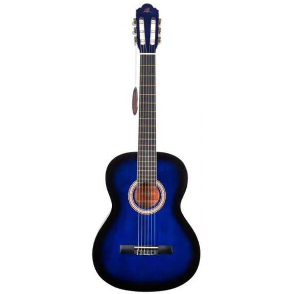 BARCELONA LC 3900 BB Mavi Siyah Sunburst Klasik Gitar ürün görseli 1