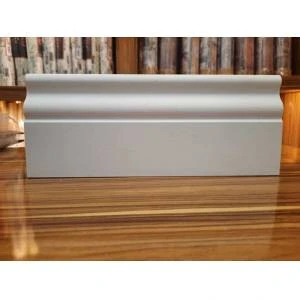 SÜPÜRGELİK ELİT LÜX BEYAZ AHŞAP ÜSTÜ PVC KAPLAMALI 10CM 10 MM ürün görseli 1
