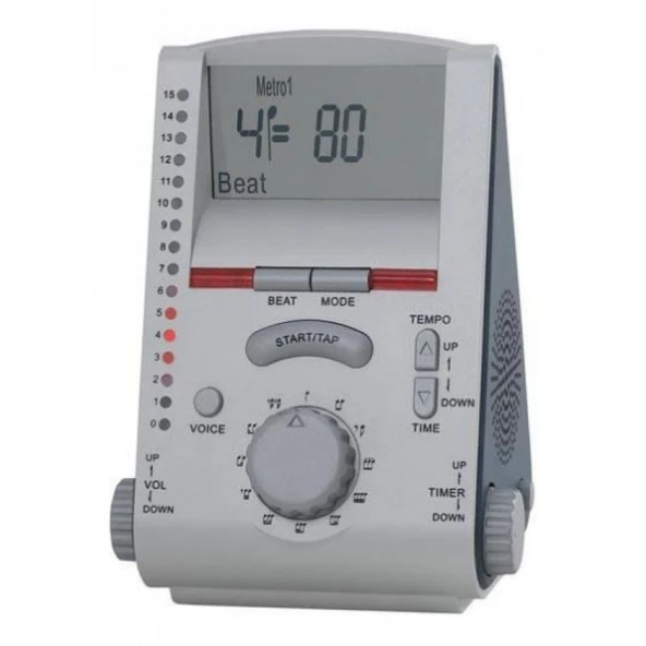 cherub WSM260G piyano için dijital metronom gri ürün görseli 1