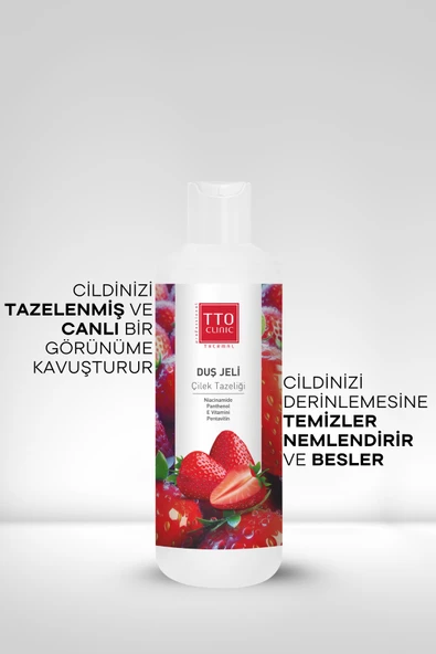 TTO CLINIC Duş Jeli - Çilek Tazeliği 500 ML - Resim 4