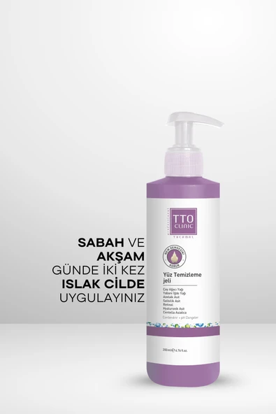 TTO CLINIC Yüz Temizleme Jeli 200 ML - Resim 5