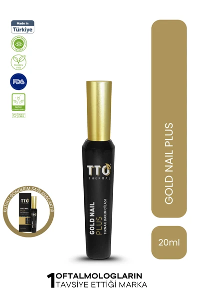 TTO Gold Nail Tırnak Solüsyonu 20 ml Güçlendirici ve Renk Eşitleyici Bakım ürün görseli 1