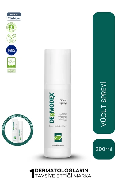 DERMODEX VÜCUT SPREYİ 200 ML Kene Kovucu,Uyuz, Mantar, Bit ürün görseli 1