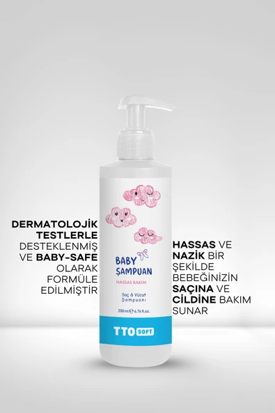 TTO SOFT BEBEK ŞAMPUANI 200 ML - Resim 4