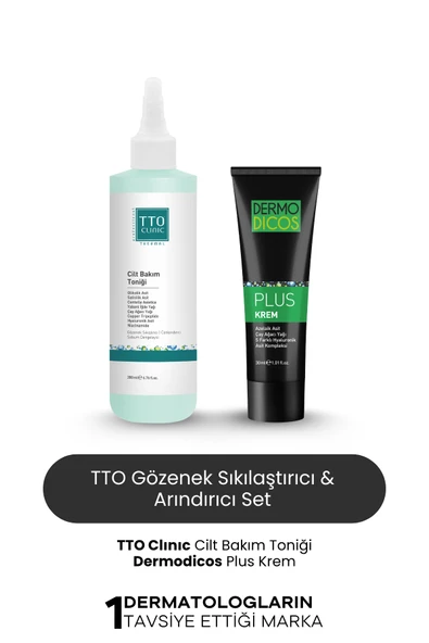 TTO Arındırıcı ve Gözenek Sıkılaştırıcı Set Dermodicos Plus Tonik ürün görseli 1
