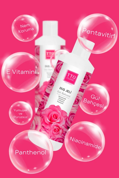 TTO Clinic Romantik Gül Bahçesi Duş Jeli - Resim 3