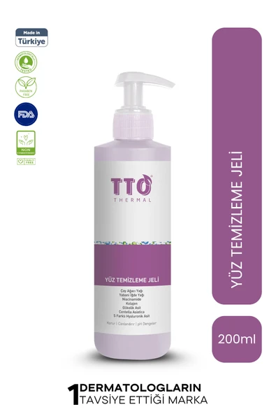 Yüz Temizleme Jeli 200ml (ÇAY AĞACI YAĞI / TEA TREE OIL) ürün görseli 1