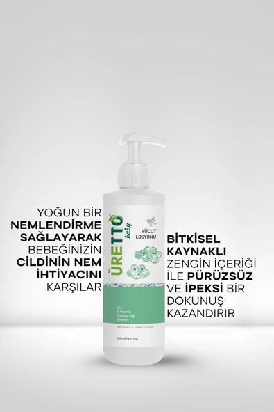 ÜRETTO Baby Vüct Losyonu 200 ML - Resim 4