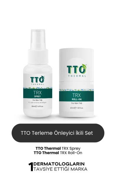 Trx Sprey Ve Roll-on Paketi Terleme Önleyici(ÇAY AĞACI YAĞI / TEA TREE OIL) ürün görseli 1