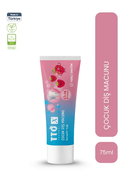 TTO X Çocuk Diş Macunu Çilek Aromalı Karanfil Yağ ürün görseli 1