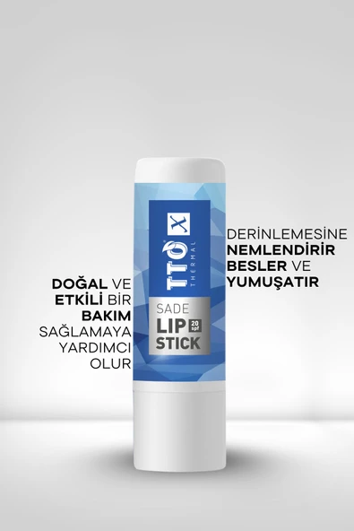 TTO X 20 SPF Korumalı Sade Lipstick - Resim 4