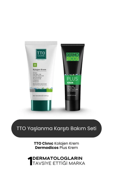 TTO Yaşlanma Karşıtı Bakım Set (Dermodicos Plus Kolajen Krem) ürün görseli 1