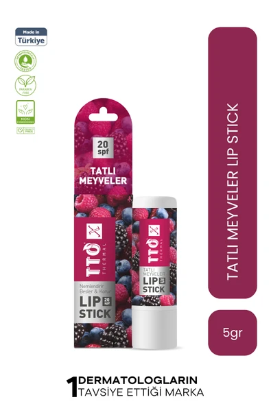 TTO X Tatlı Meyveler Lipstick 20 SPF Korumalı Özel Formül ürün görseli 1