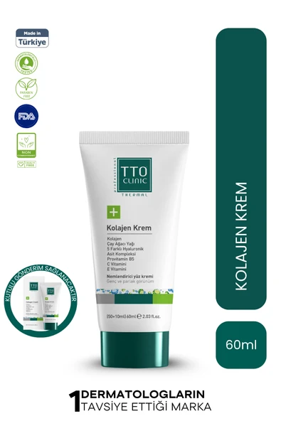 TTO Clinic Kolajen Nemlendirici Yüz Kremi 60 ml ürün görseli 1