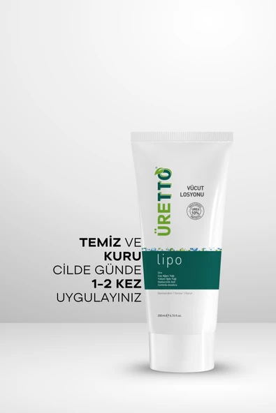 ÜRETTO LIPO VÜCUT LOSYONU 200ML - Resim 5