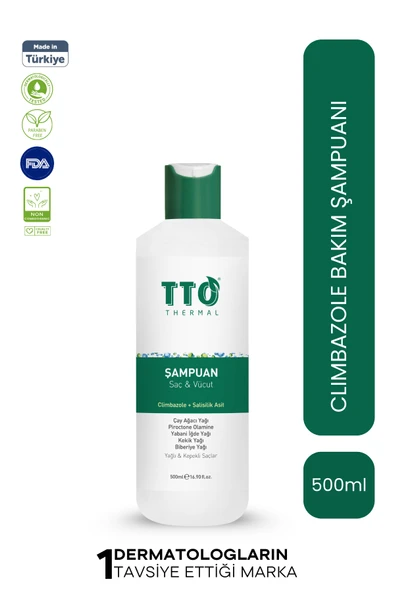 TTO Saç Ve Vücut Şampuanı 500 ml Beyaz (ÇAY AĞACI YAĞI / TEA TREE OIL) ürün görseli 1