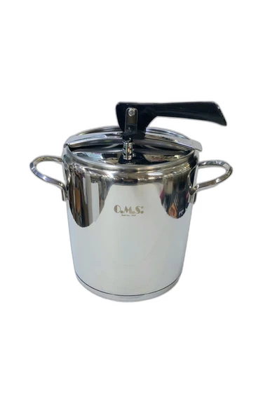 OMS 5110 Silver Silindir Klasik Düdüklü Tencere 9 Litre ürün görseli 1