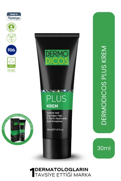 Dermodicos Plus Çay Ağacı Yağı ve Azelaik Asit Sivilce Karşıtı Krem 30 ml ürün görseli 1
